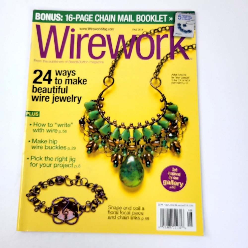 Wirework Magazine Jewelry Making Fall 2014 Chain Mail Guide Craft